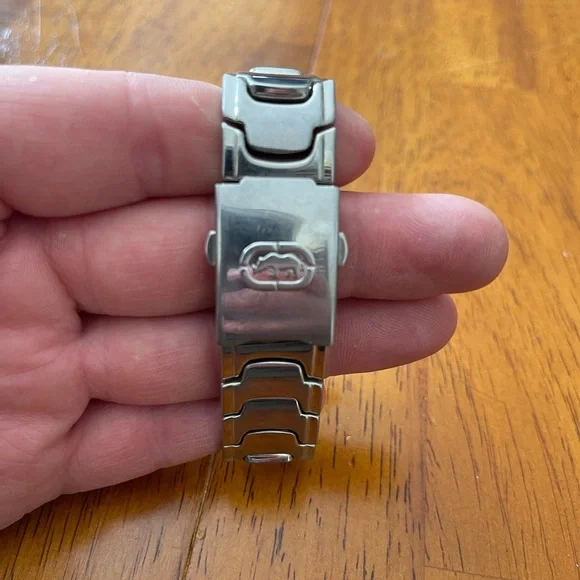 Marc Ecko Mens Stainless Steel Watch w/ Copper Rhino & Swarovski Crystals inlay